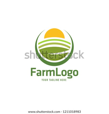Farmer Vector Logo Template. Agriculture logo design. Farm Logo. Vector EPS 10