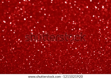 Abstract red sparkling glitter bokeh background with light. Royalty-Free Stock Photo #1211021920
