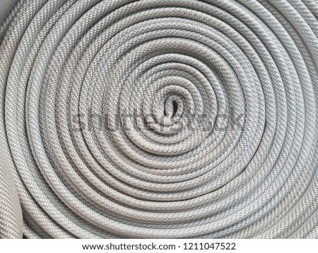 white rope roll round circle for background