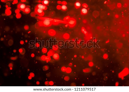 Bokeh red of lights with black background