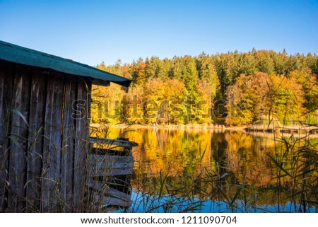 Autumn lake Europe