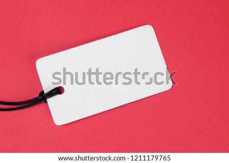 Black Friday. Shopping Price tags sale on a red background. view from above