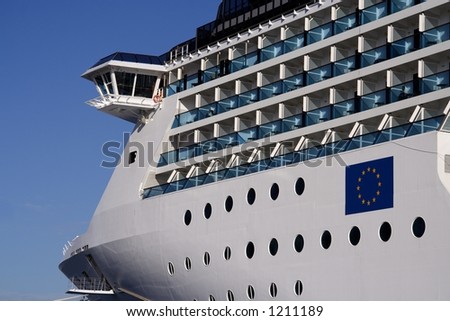 Large european cruise ship