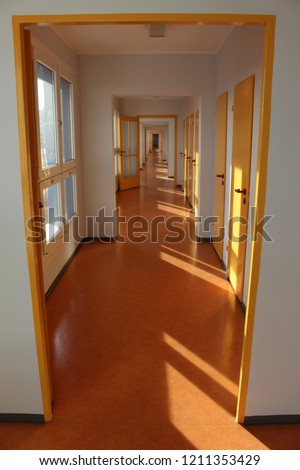 Corridor with endless number of doors