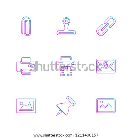 Set of 9 icons, for web, internet, mobile apps, interface design: business, finance, shopping, communication, fitness, computer, media, transportation, travel, easter, christmas, summer, device