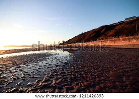Exmouth beach cliffs