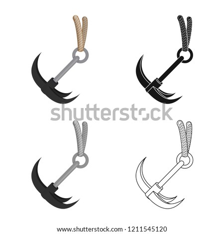 Vector design of mountaineering and peak logo. Collection of mountaineering and camp stock symbol for web.