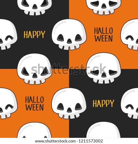 Halloween Skull Pattern