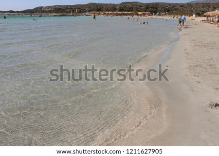 Elafonisi beach Crete Greece