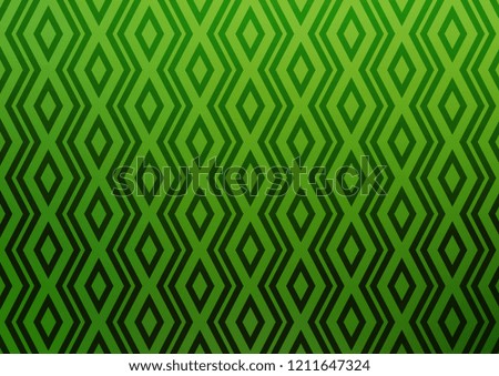 Light Green vector texture with lines, rhombuses. Modern geometric abstract illustration with lines, squares. Pattern for ads, posters, banners.