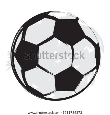Isolated textured soccer ball icon. Vector illustration design