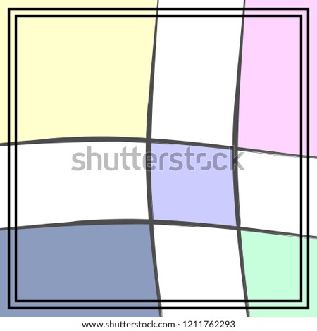 Geometric abstract pattern vector square background. Good for hijab and scarf or bandana.