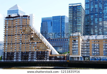 The docks of London