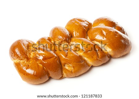 Fresh Homemade Challah Bread for a Jewish Celebration