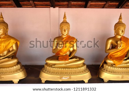 Thai Buddhist statues. Buddharūpa is the Sanskrit and Pali term used in Buddhism for statues or models of beings who have obtained buddhahood, including the historical Buddha.