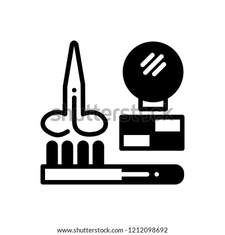 Vector icon for hairdresser