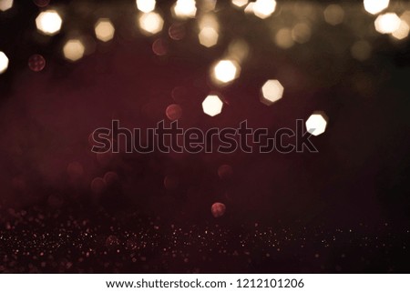 Gold abstract bokeh background, Merry Christmas and New Year background