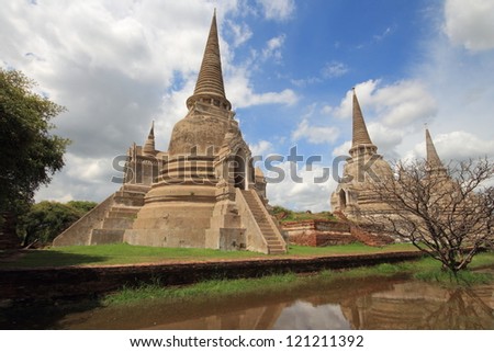 historic temple in Ayutthaya, Thailand