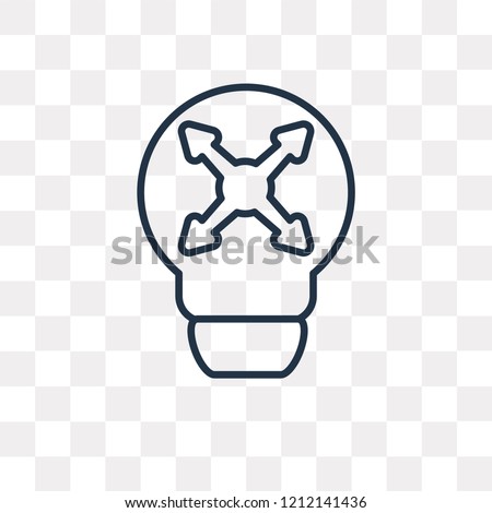 Maximize vector outline icon isolated on transparent background, high quality linear Maximize transparency concept can be used web and mobile