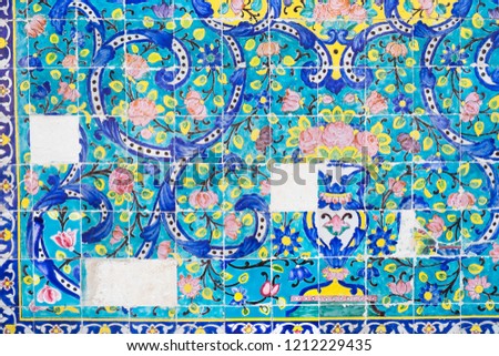 Tiles in Iran.