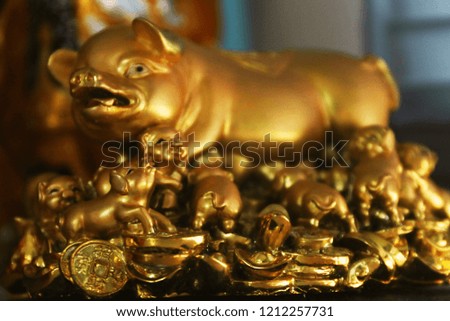 Year of the Pig, golden pig