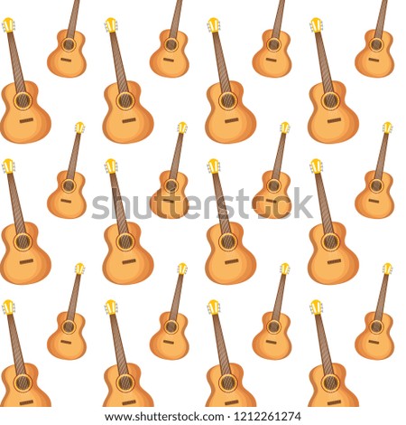 mexican guitarron instruments pattern