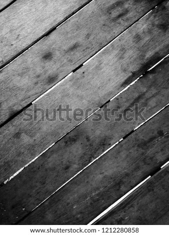 composition of wooden planks in the house garden floor