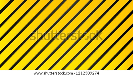 Industrial striped warning yellow black pattern vector background.