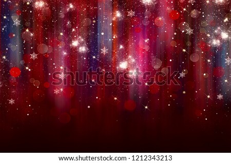abstract red twinkled christmas background 