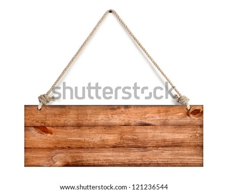 signboard isolated on a white background
