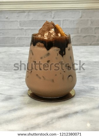 Cold Cocoa Drink Royalty-Free Stock Photo #1212380071