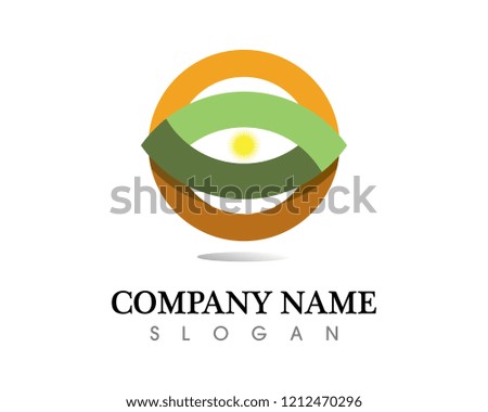 Technology circle logo and symbols Vector
