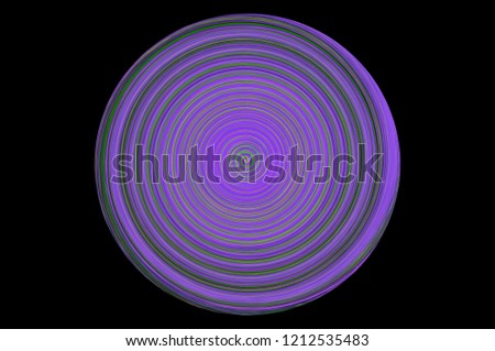 abstract multicoloured rings on a black background