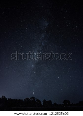Milky way at the field
