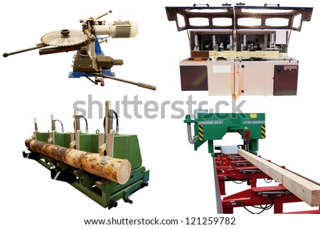 The image of the  equipment of a woodworking factory