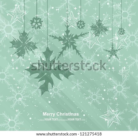  Snowflakes colorful background illustration