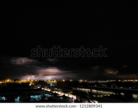 Thunderbolt after storm