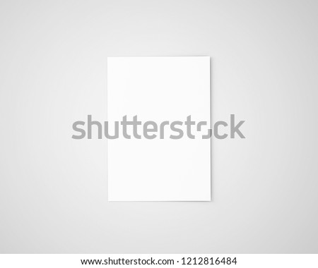 A4 / A5 Flyer Blank White Royalty-Free Stock Photo #1212816484