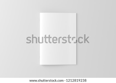 A4 / A5 Brochure Blank White Royalty-Free Stock Photo #1212819238