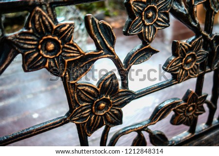 Metal flower close up texture for creative design