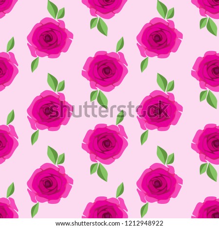 Seamless pattern with beautiful roses. Image of a bouquet of roses. Vector EPS10. Clipping mask applied. This pattern is available as Swatches.