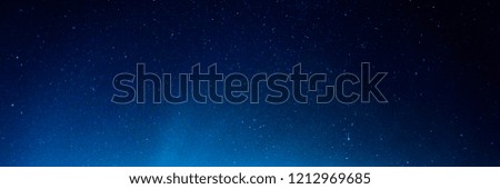 Horizontal background of the night starry sky