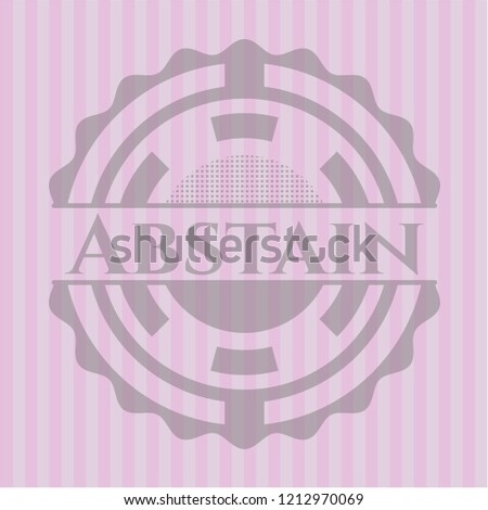 Abstain realistic pink emblem