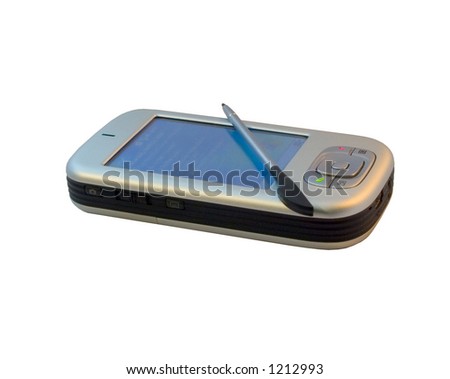 PocketPC smartphone, isolated