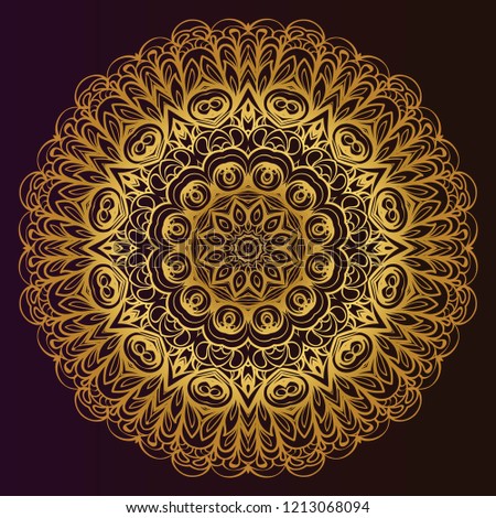 Modern Decorative floral color mandala. Super vector round Shapes. Vector illustration