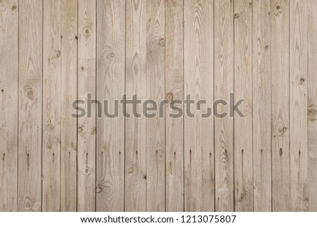 Old light wooden wall, detailed background photo texture. Wood plank fence close up.