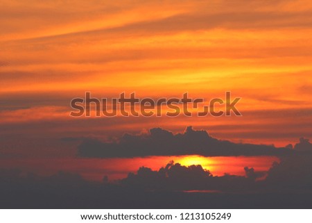 Beautiful sky after sunset, Sunset background