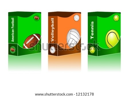 Sport box American Football, Volleyball, Tennis