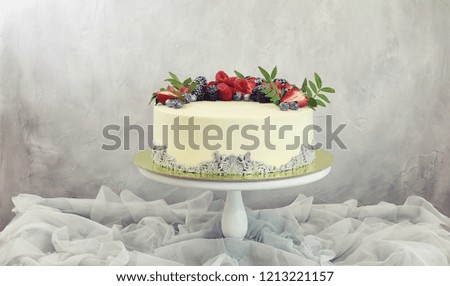 Confectionery flavored cakes for a holiday and a normal breakfast
