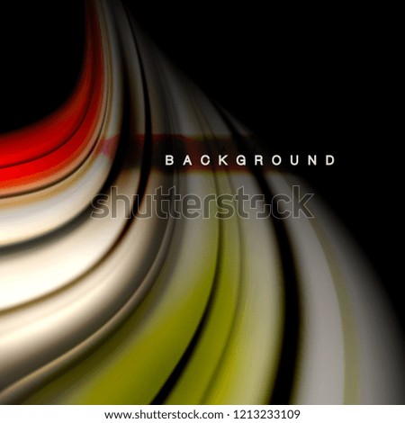 Background abstract - liquid color wave, trendy flowing design template